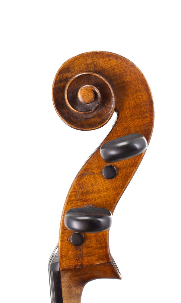 A cello, Germany, circa 1900 - scroll