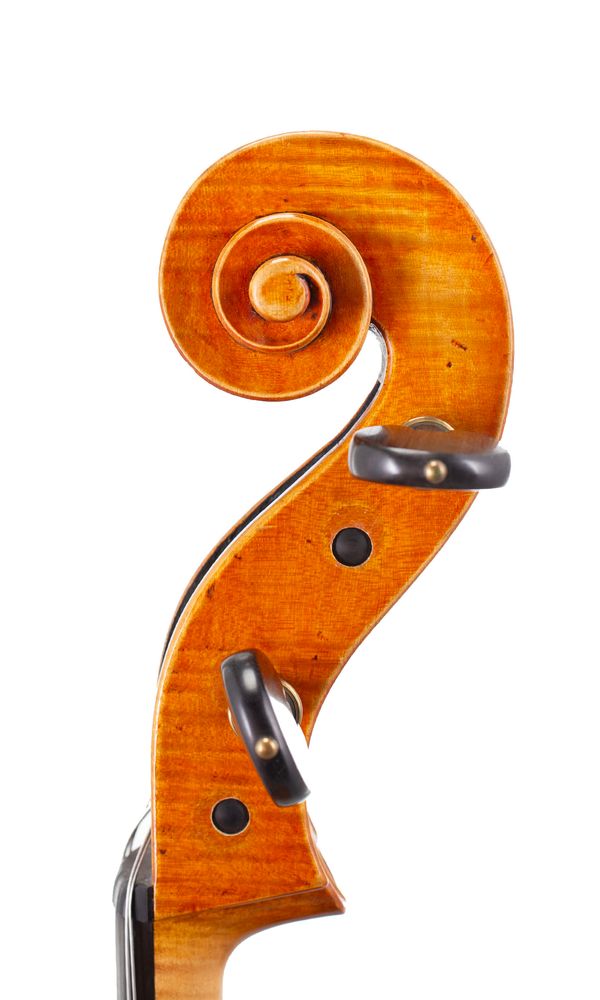 A cello, 20th Century - scroll