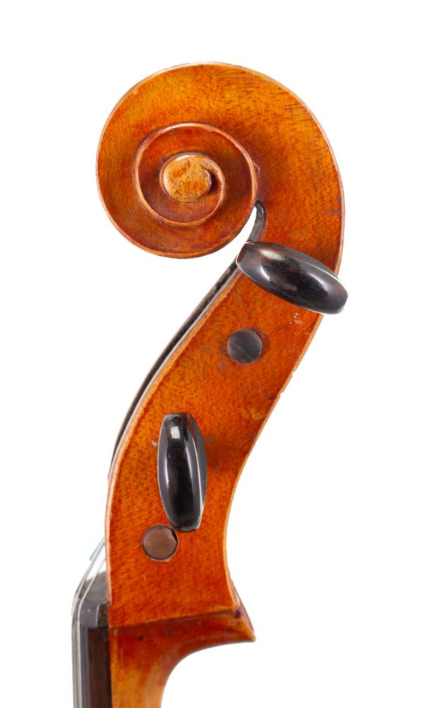 A cello, Germany, circa 1900 - scroll