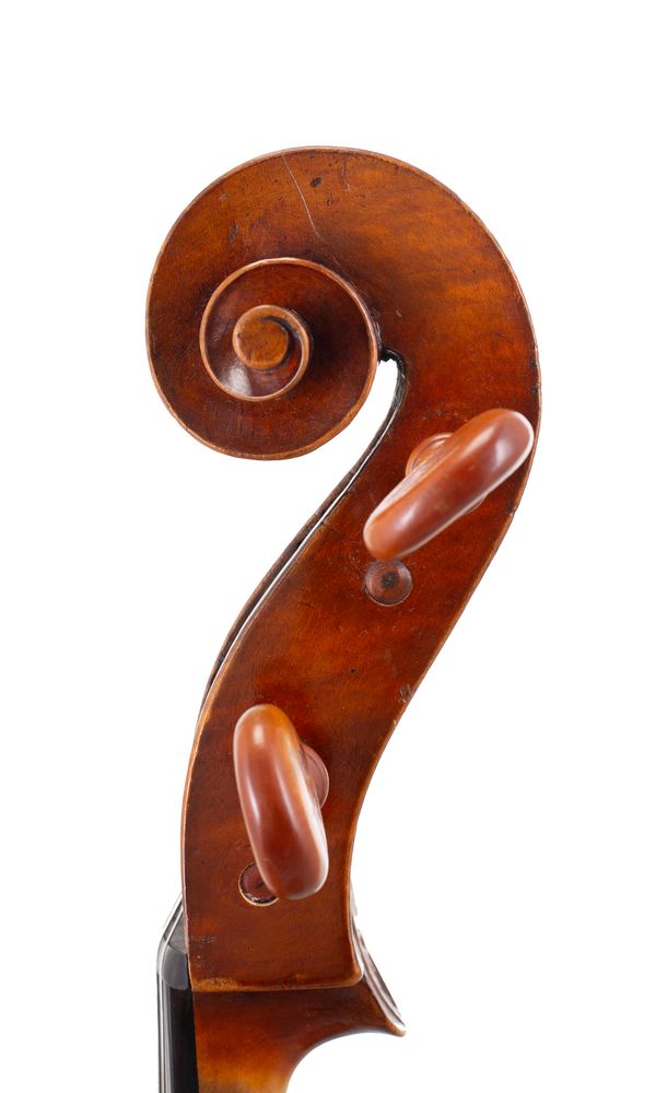 A cello, Workshop of Thomas Kennedy, London, circa 1820 - scroll