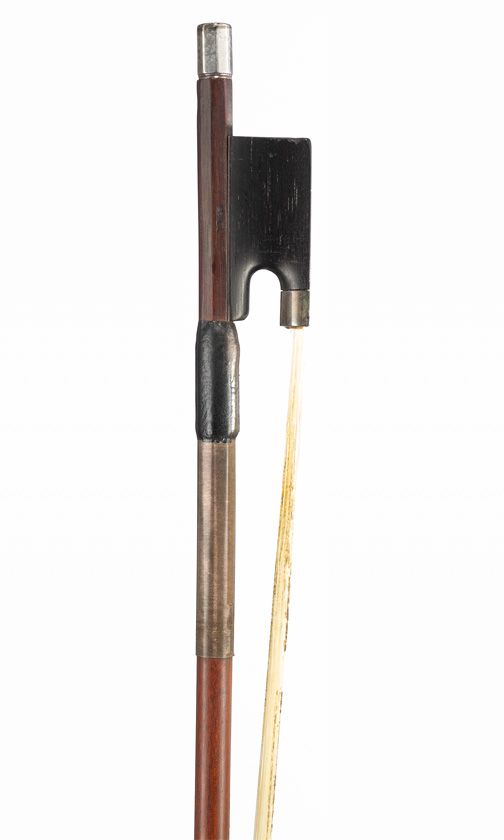 A silver-mounted violin bow by W. E. Hill & Sons, London, circa 1920