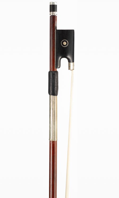 A silver-mounted violin bow, Workshop of Jérôme Thibouville-Lamy, Mirecourt, circa 1900 Over 100 years old