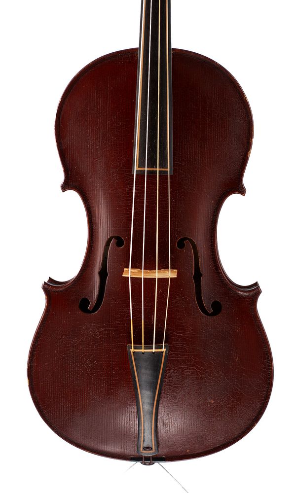 A viola, labelled D Mills