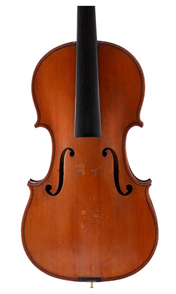 A violin, labelled Giuseppe Maravelli, 1912