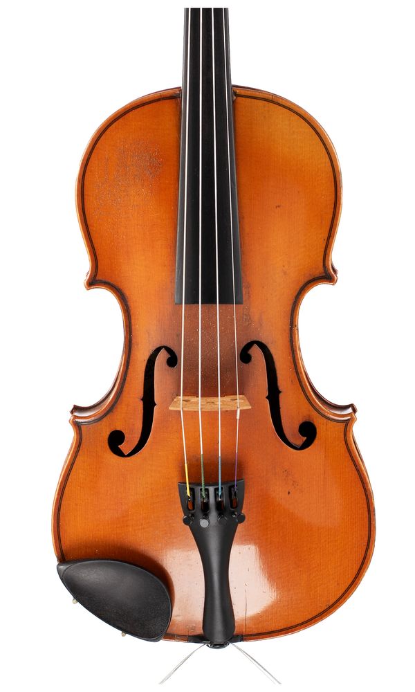 A violin, branded Breton Brevete