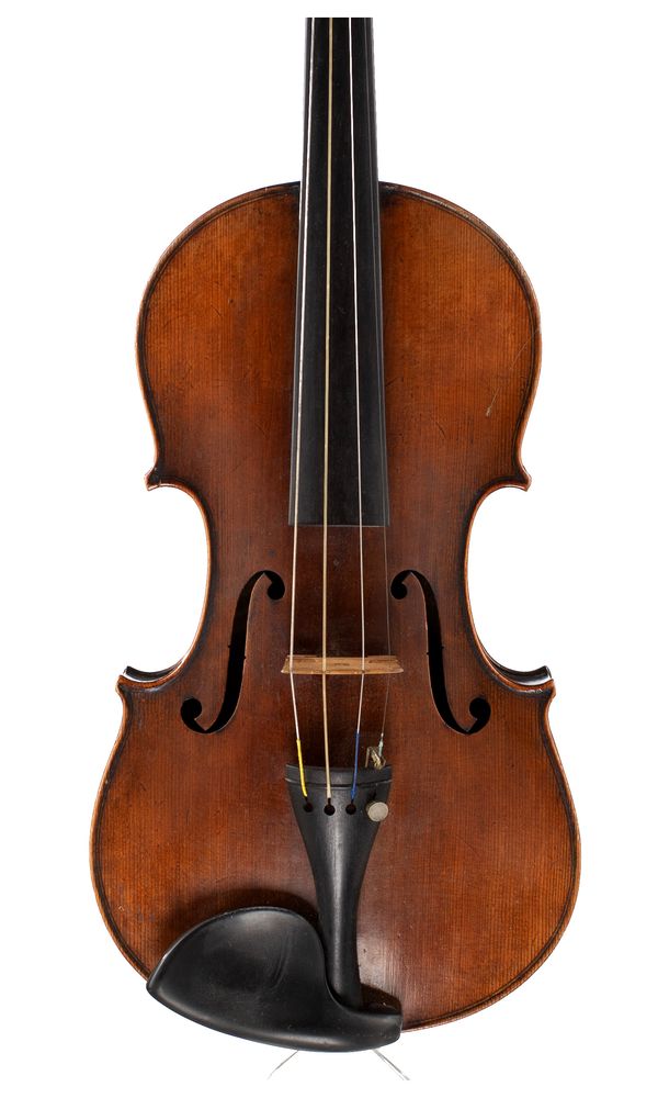 A child sized violin, unlabelled