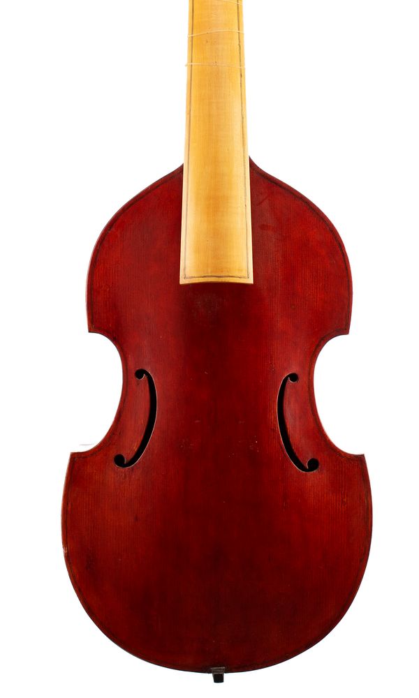 A seven-string bass viol, unlabelled