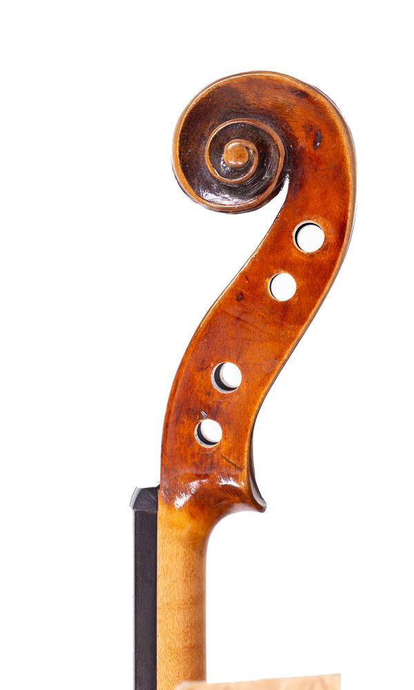 A violin, Workshop of Chappuy, France, 18th Century - scroll