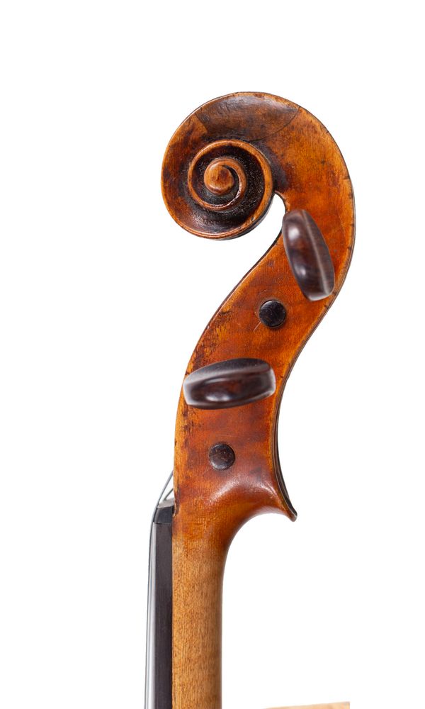 A violin, Germany, 18th Century - scroll