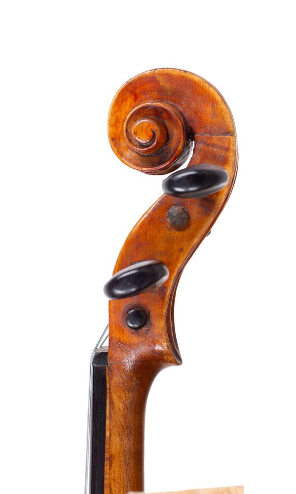 A violin, Tyrol, 18th Century - scroll