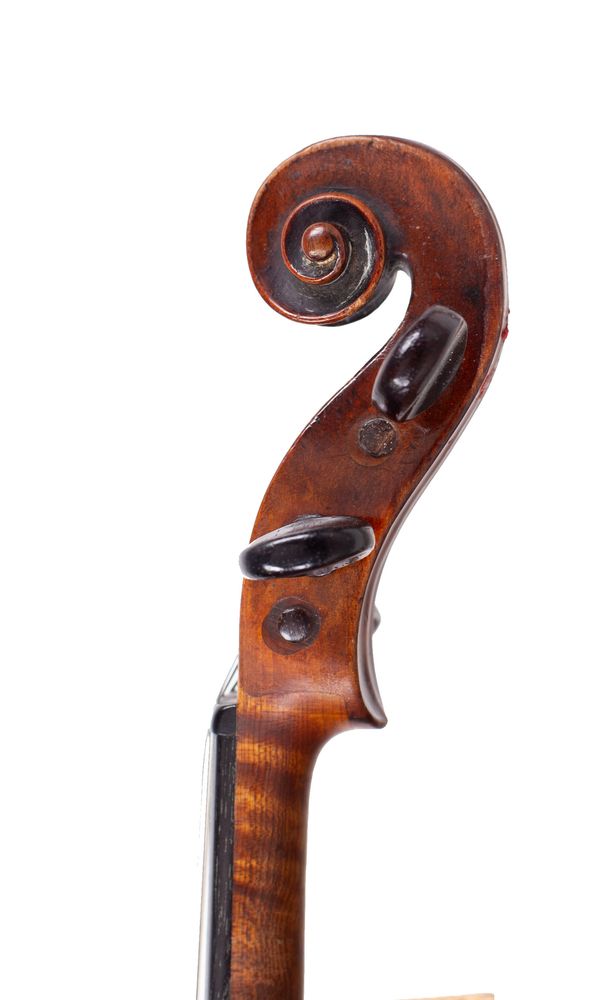 A violin, probably by Johann Georg Thir, Vienna, circa 1750 - scroll