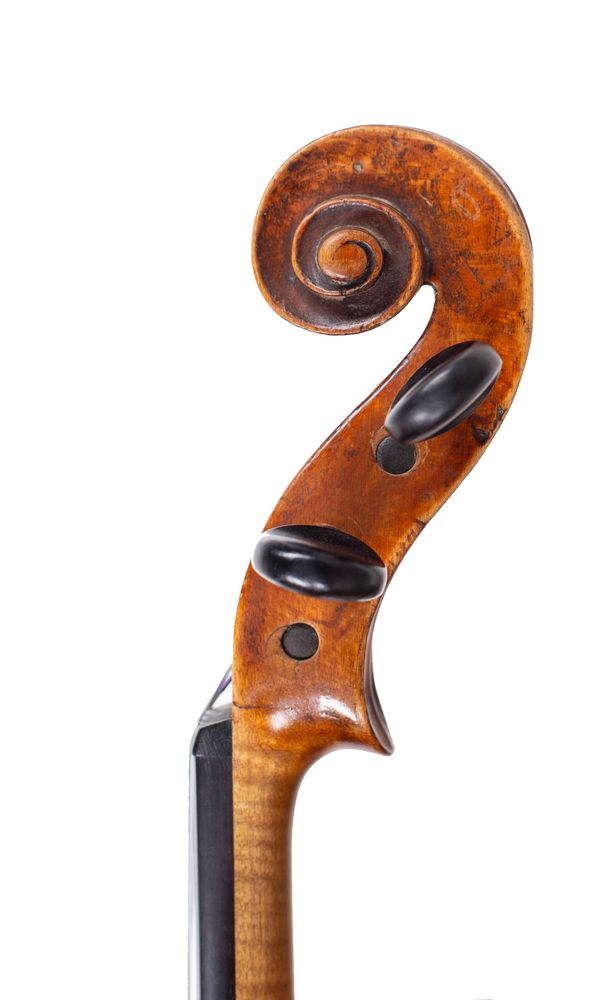 A violin, Germany, 18th Century - scroll