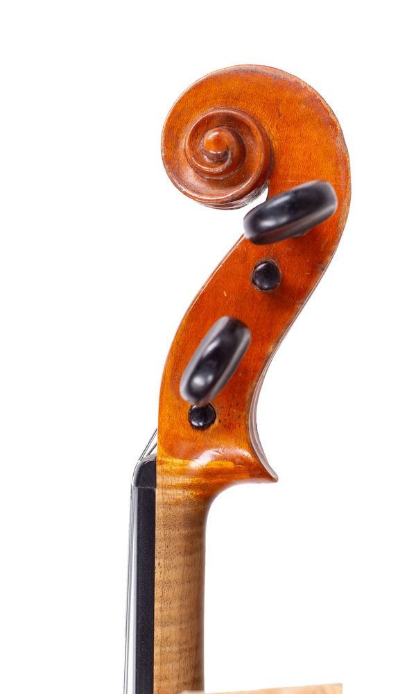 A violin by George Fergusson, Edinburgh, 1826 - scroll