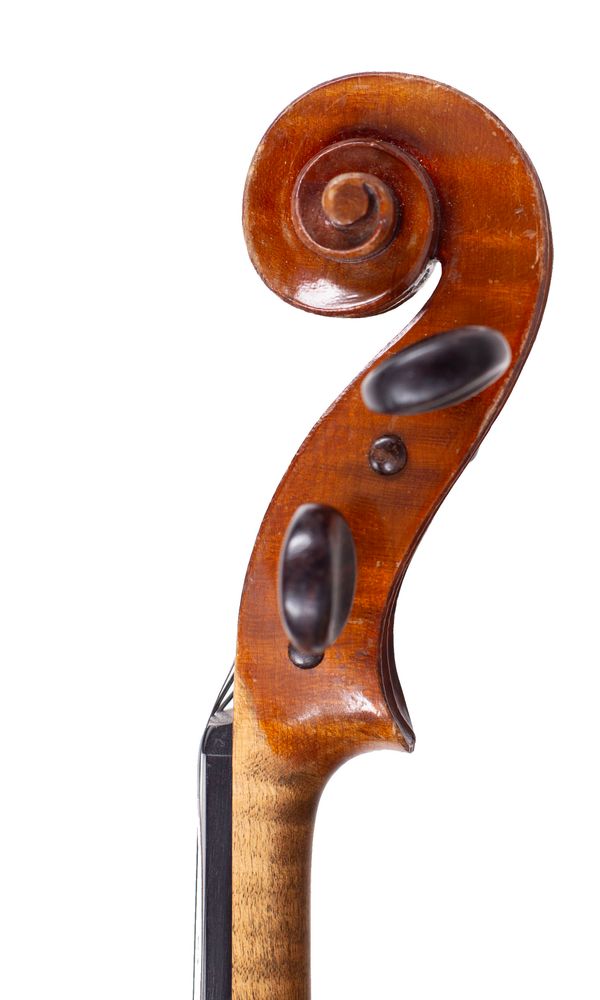 A viola, circa 1900 - scroll