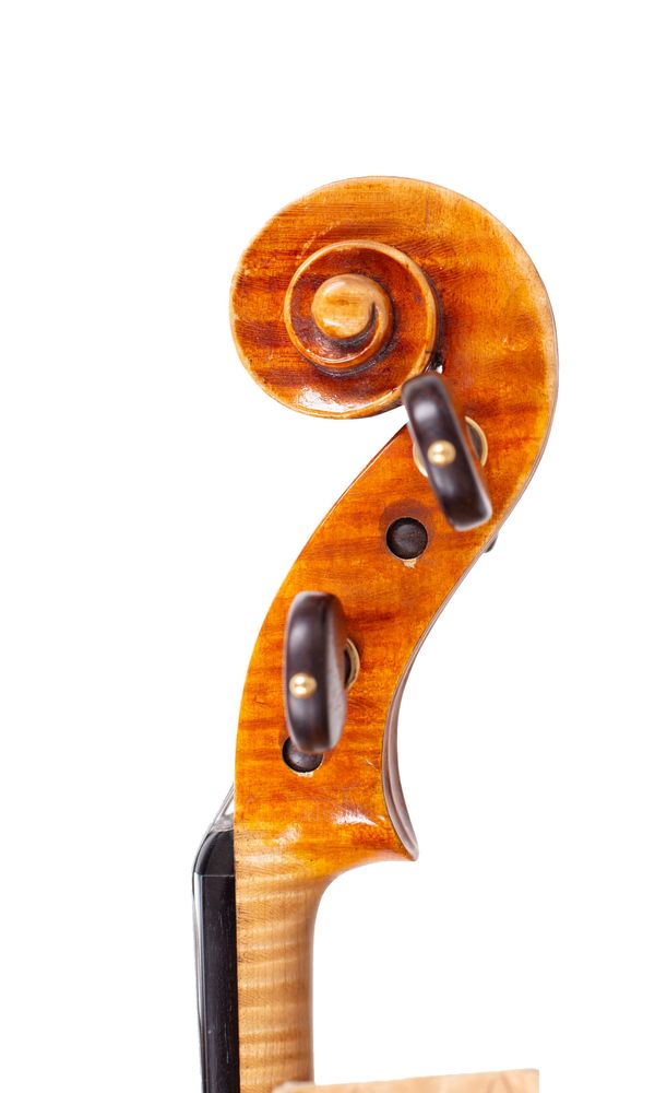 A violin, 20th Century - scroll
