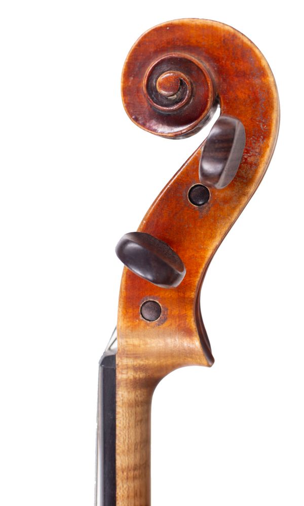 A viola, circa 1900 - scroll