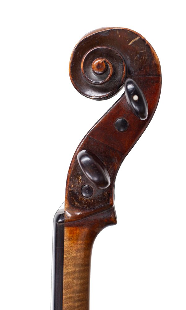 A viola, England, late 18th Century - scroll