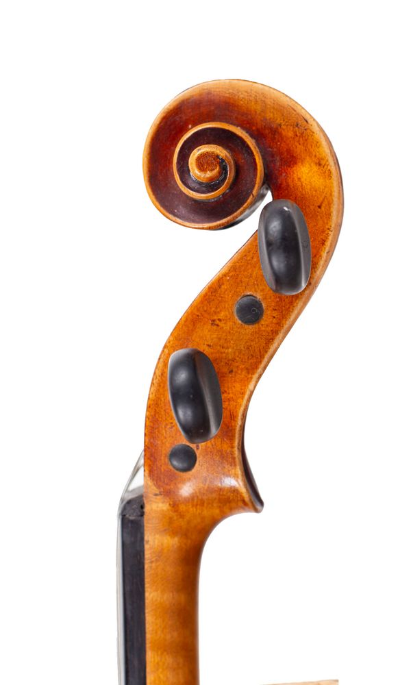A violin, Germany, 20th Century - scroll