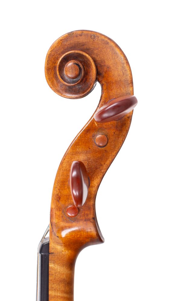 A violin by Antonio Gragnani, Livorno, 1782 - scroll