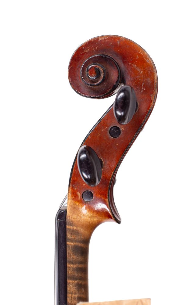A violin, Workshop of Gustave Bazin, Mirecourt, circa 1890 - scroll