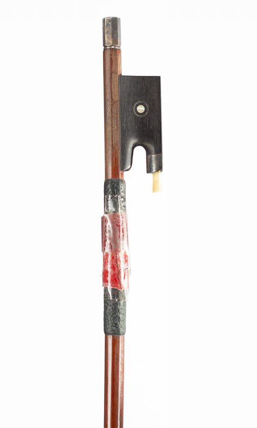 A silver-mounted violin bow, Workshop of Otto Hoyer, Germany, circa 1940