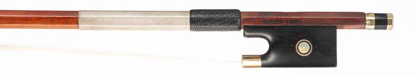 A gold-mounted violin bow by Percival Bryant, England, 1972