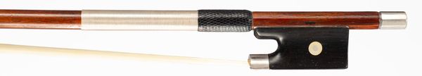 A silver-mounted violin bow, Workshop of W. E. Hill & Sons, London, 1941
