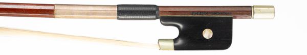 A nickel-mounted cello bow, Germany, circa 1940