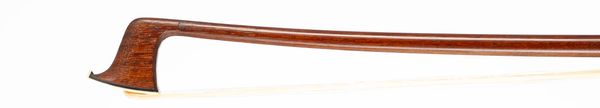 A nickel-mounted violin bow, possibly by Charles Nicolas Bazin, Mirecourt, circa 1900