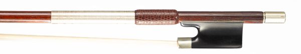A nickel-mounted violin bow, Germany, circa 1940