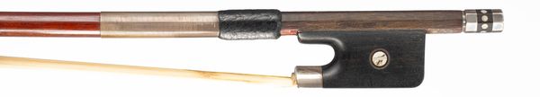 A silver-mounted cello bow, Workshop of Conrad Gotz, Germany, circa 1980