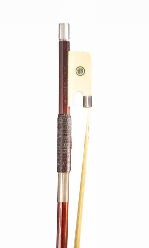 A silver and ivory-mounted viola bow, Workshop of Lothar Seifert, Germany, circa 1965
