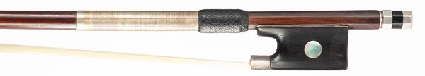 A silver-mounted violin bow, probably by Charles Nicolas Bazin, Paris, circa 1900