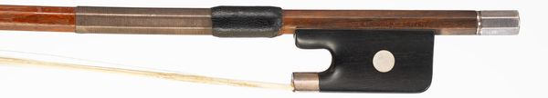 A silver-mounted cello bow, Workshop of Friedrich Wilhelm Wunderlich, Leipzig, circa 1950