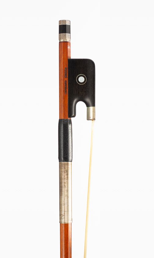 A silver-mounted violin/viola bow by Howard Green, Fife, circa 2000