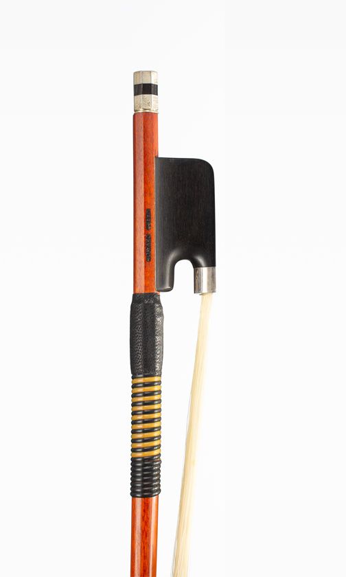 A silver-mounted cello bow by Howard Green, Fife, circa 2000