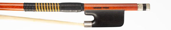 A silver-mounted cello bow by Howard Green, Fife, circa 2000