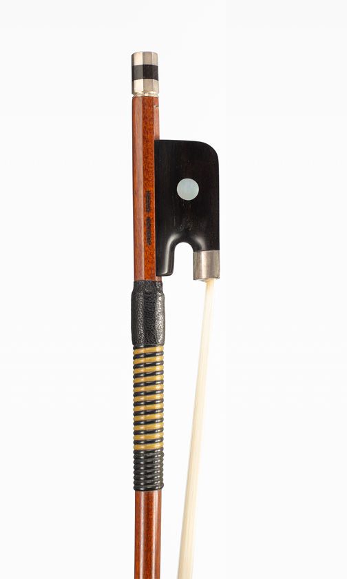 A silver-mounted cello bow by Howard Green, Fife, circa 2000