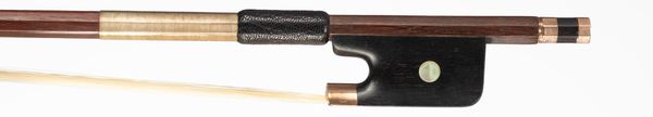 A gold-mounted cello bow by Albin Hums, Germany, circa 1935