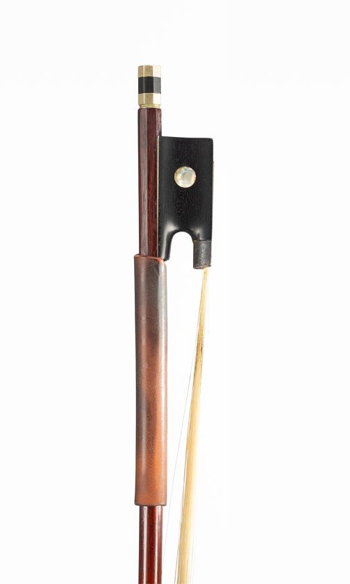 A nickel-mounted amourette violin bow, Germany, circa 1920