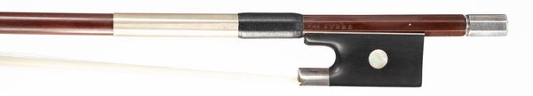 A silver-mounted violin bow by James Tubbs, London, circa 1900