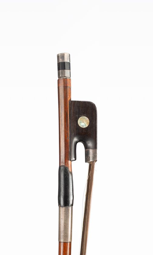 A silver-mounted double bass bow for Leon Bernardel, Paris, circa 1900