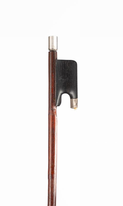 A silver-mounted cello bow by W. E. Hill & Sons, London, circa 1920
