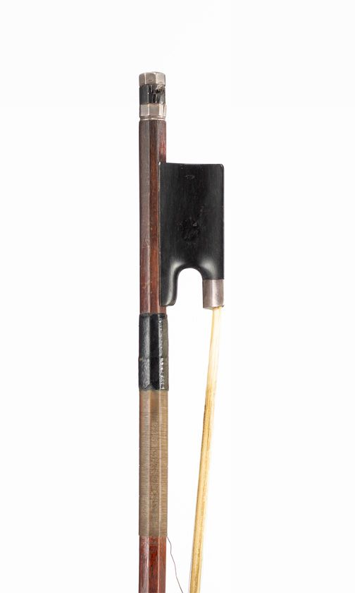 A silver-mounted cello bow, possibly England, circa 1880