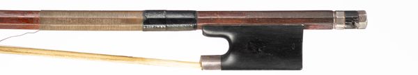 A silver-mounted cello bow, possibly England, circa 1880