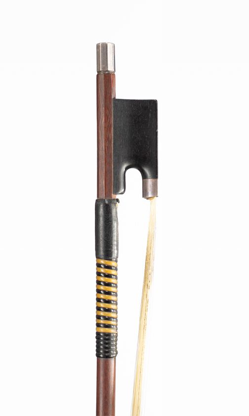 A silver-mounted viola bow by W. E. Hill & Sons, London, circa 1920