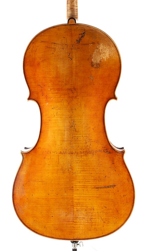 A cello, Mirecourt, circa 1870 - back