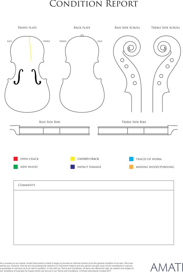 A violin by Ignaz Anton Lutz, San Francisco, 1926 - condition report