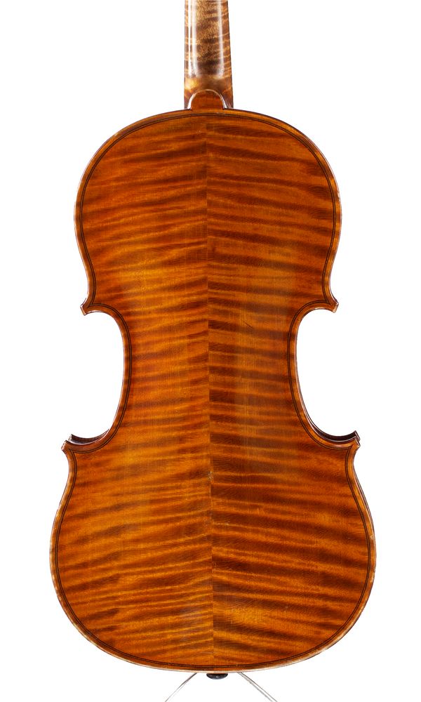 A violin, Mirecourt, circa 1900 - back