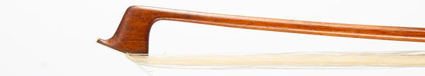 A silver-mounted violin bow, unbranded